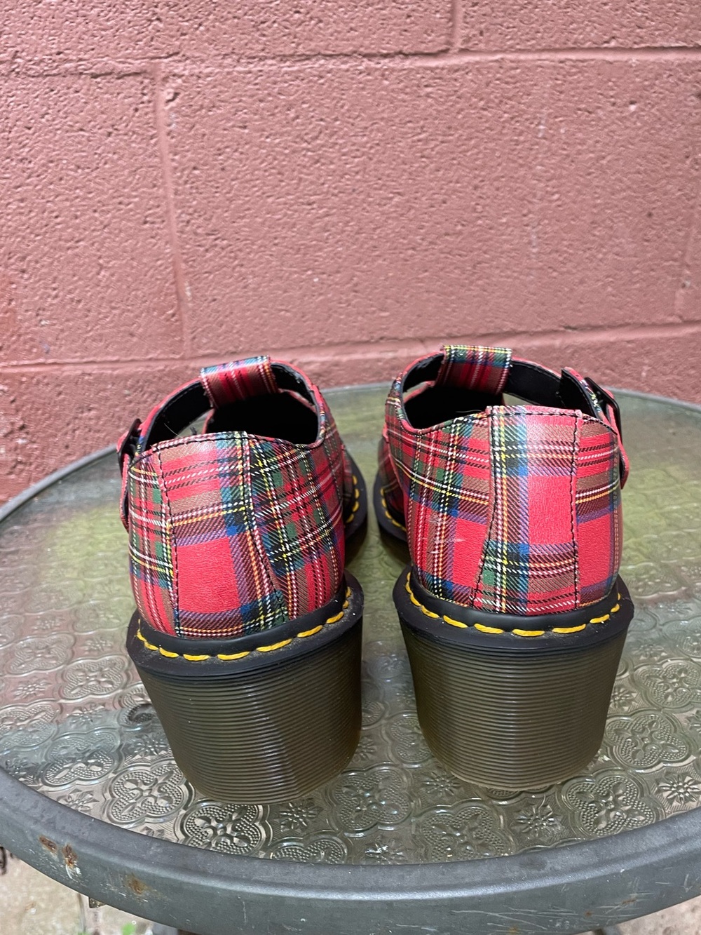 Dr Martens Sofia Plaid Mary Jane Shoes Size 10 - Picture 7 of 15
